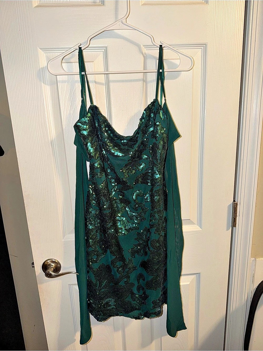B. Darlin Green Floral Sequin Camisole XXL